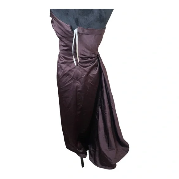 David’s Bridal Strapless Maxi Formal Gown Size 8 Style #81026 - Picture 3 of 6